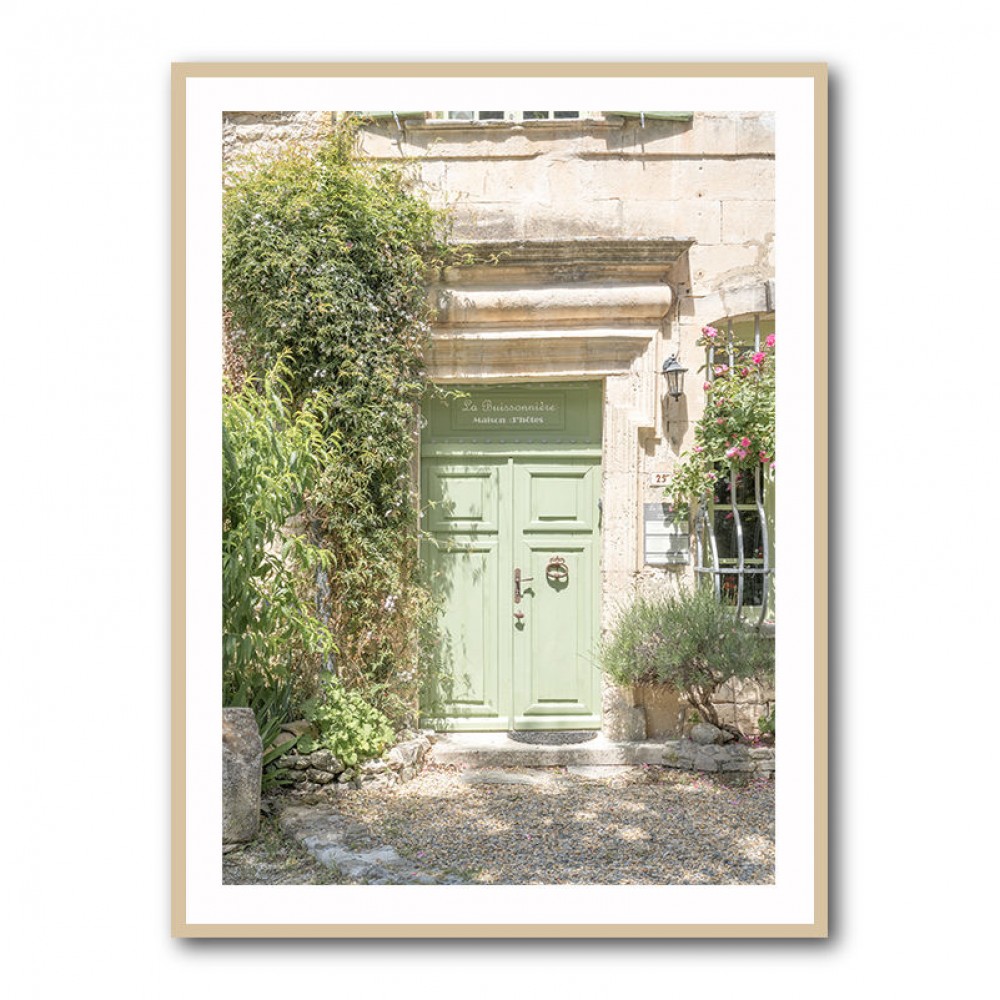 Pastel Green Door