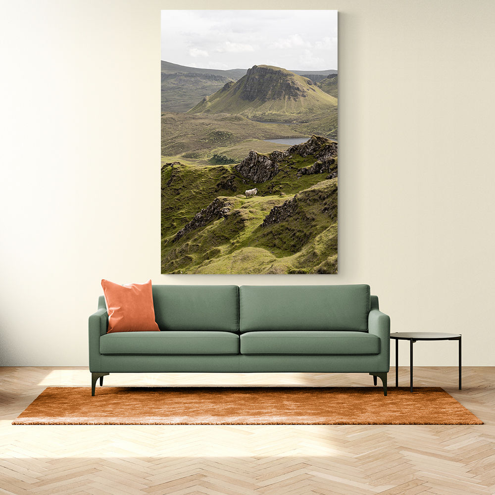 Quiraing Landscape on Scotland Isle of Skye