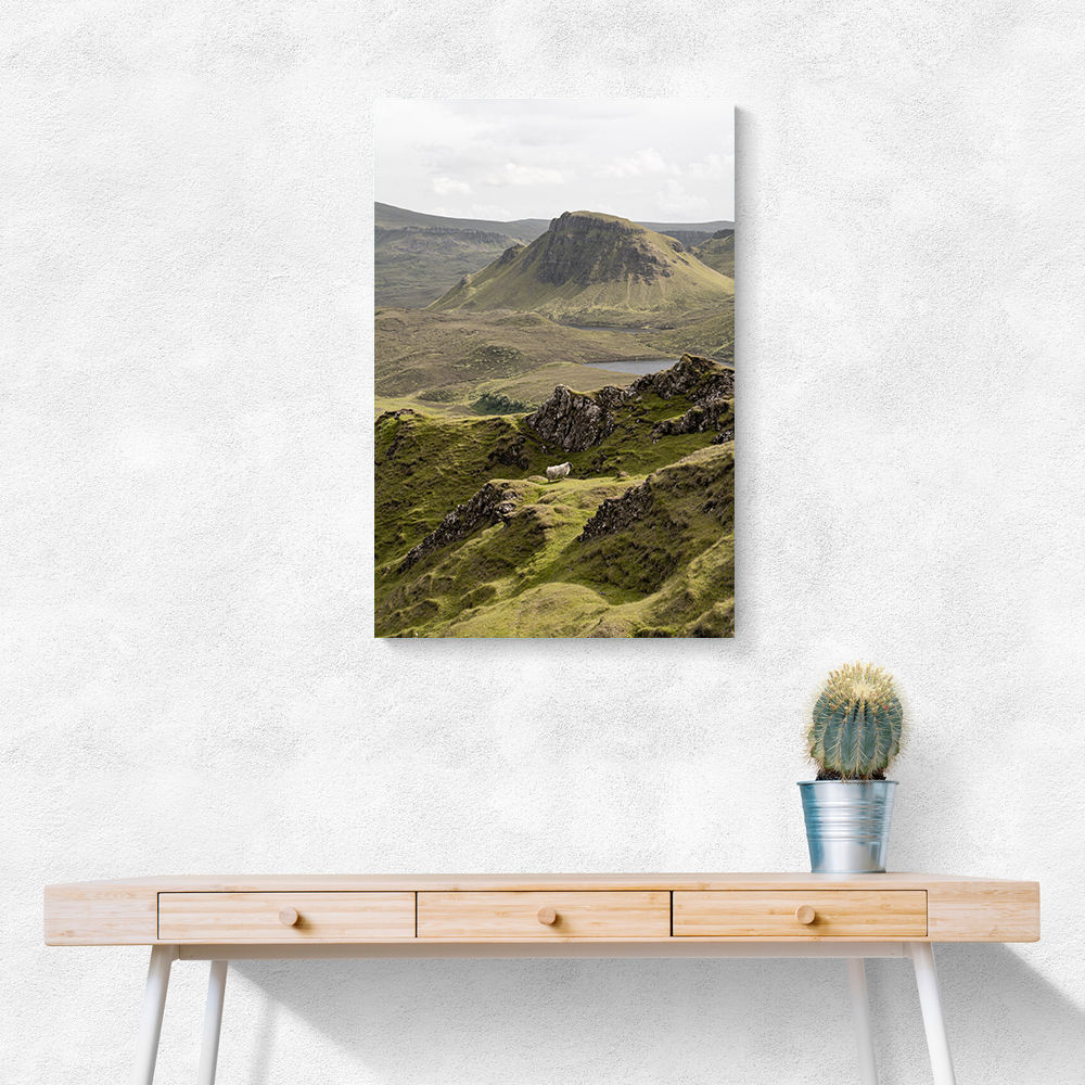 Quiraing Landscape on Scotland Isle of Skye