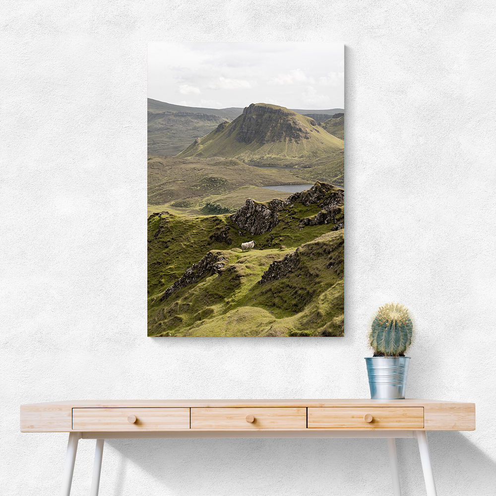 Quiraing Landscape on Scotland Isle of Skye