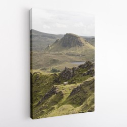 Quiraing Landscape on Scotland Isle of Skye