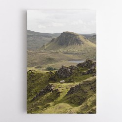 Quiraing Landscape on Scotland Isle of Skye