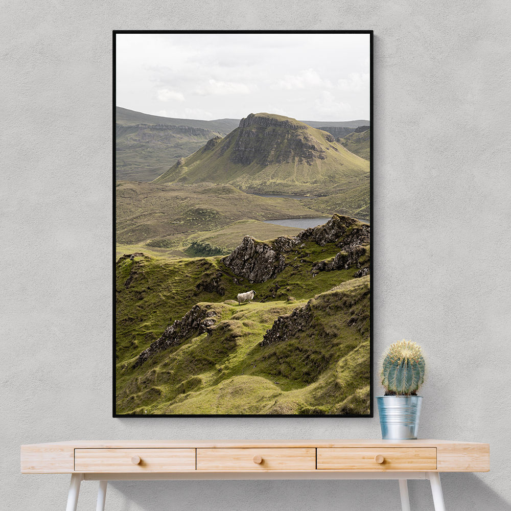 Quiraing Landscape on Scotland Isle of Skye