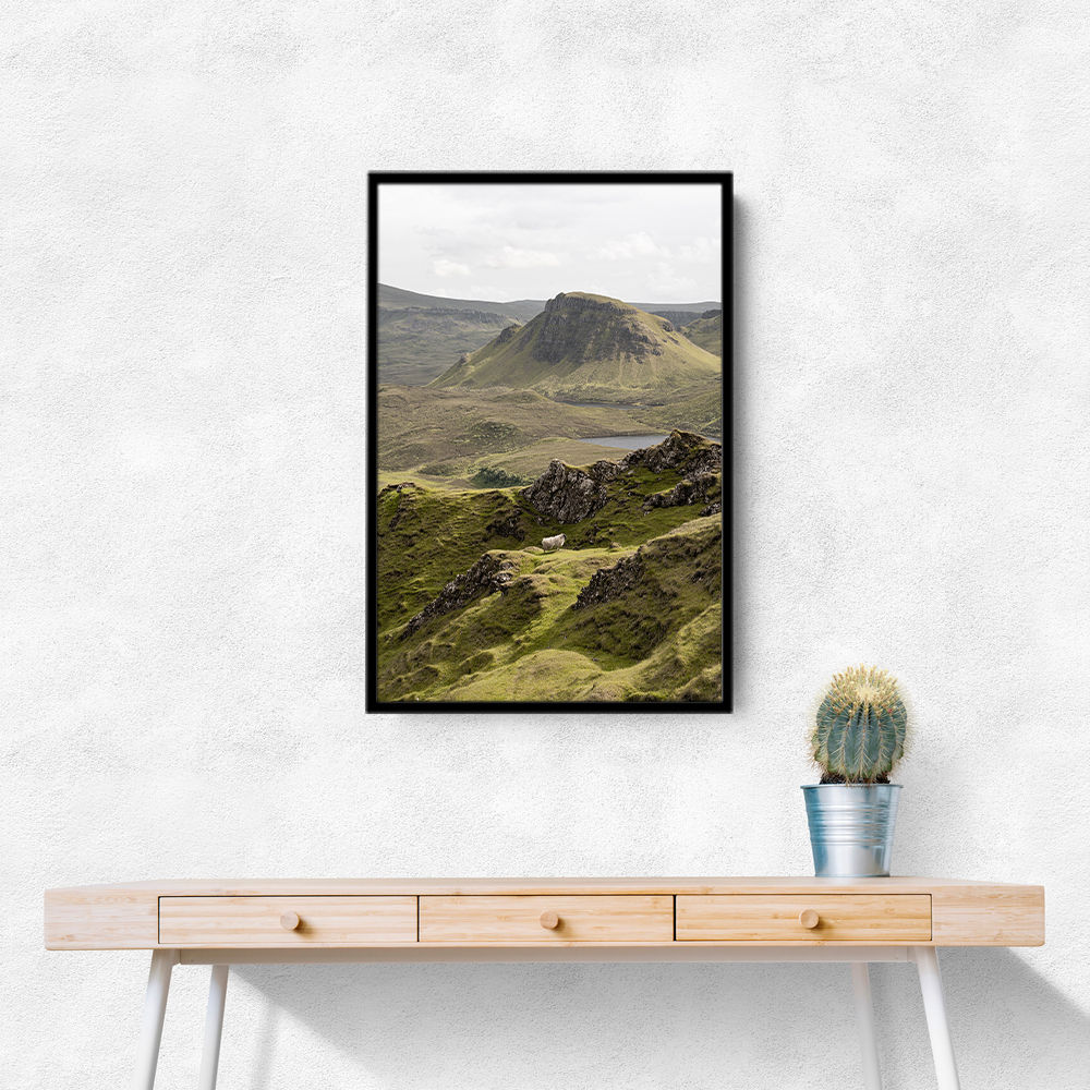Quiraing Landscape on Scotland Isle of Skye