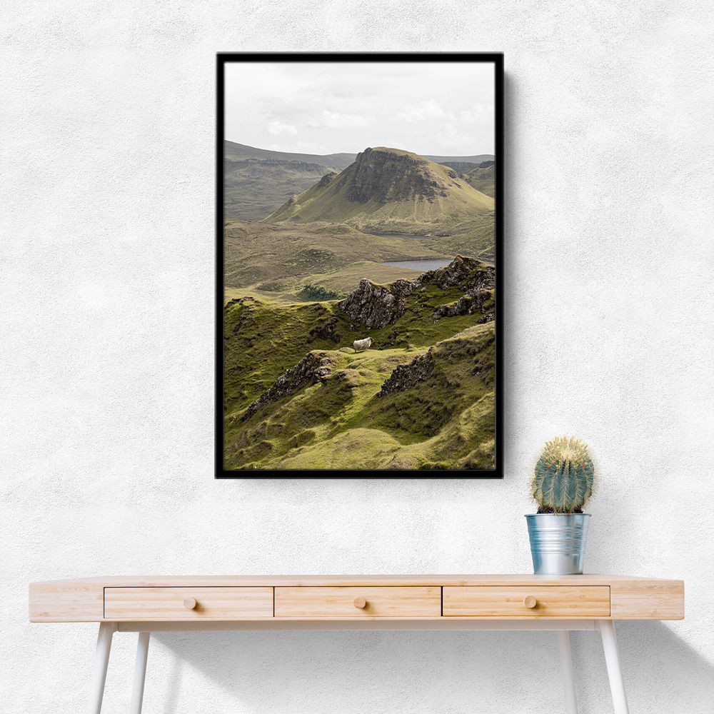 Quiraing Landscape on Scotland Isle of Skye