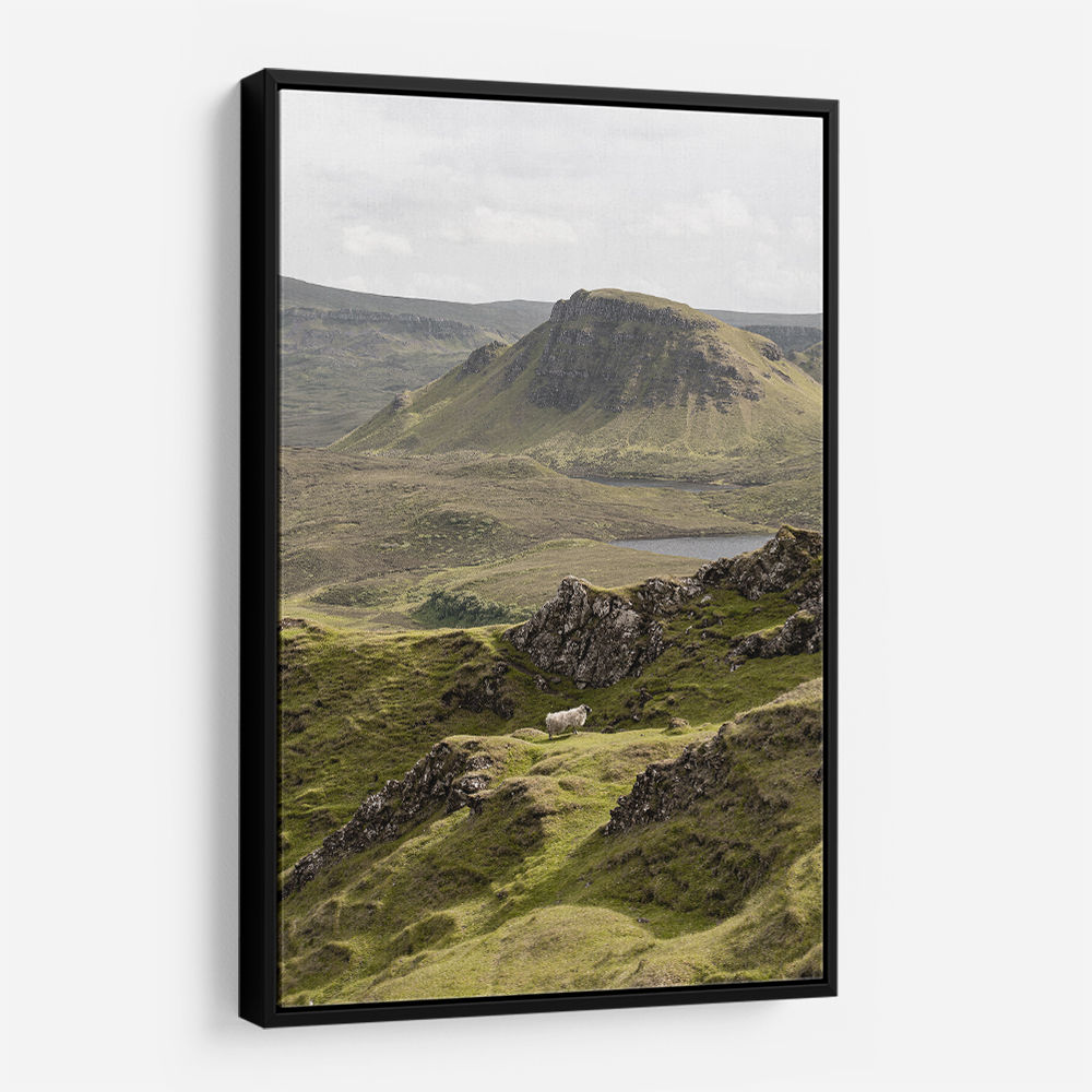 Quiraing Landscape on Scotland Isle of Skye