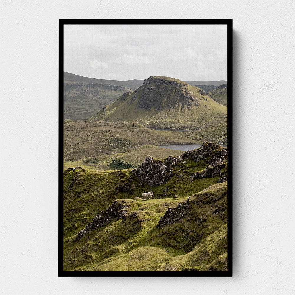 Quiraing Landscape on Scotland Isle of Skye