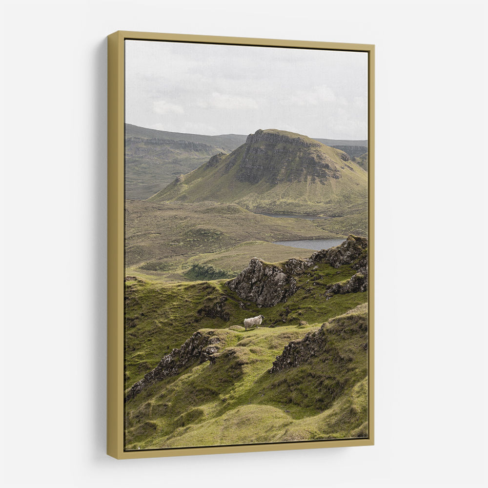 Quiraing Landscape on Scotland Isle of Skye