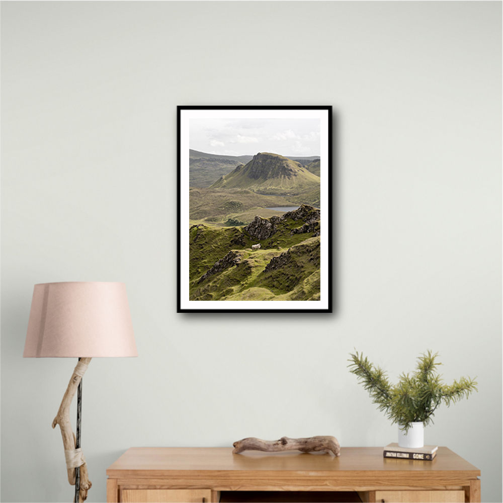 Quiraing Landscape on Scotland Isle of Skye