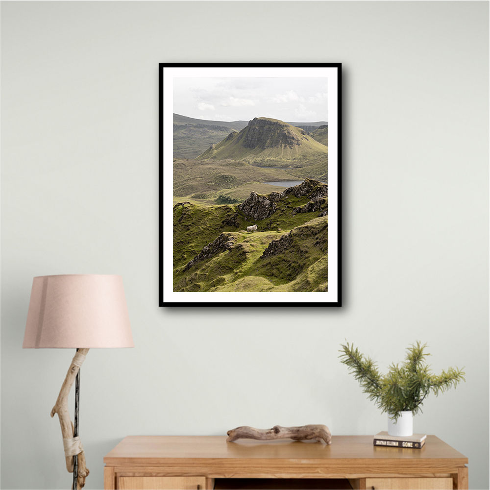 Quiraing Landscape on Scotland Isle of Skye