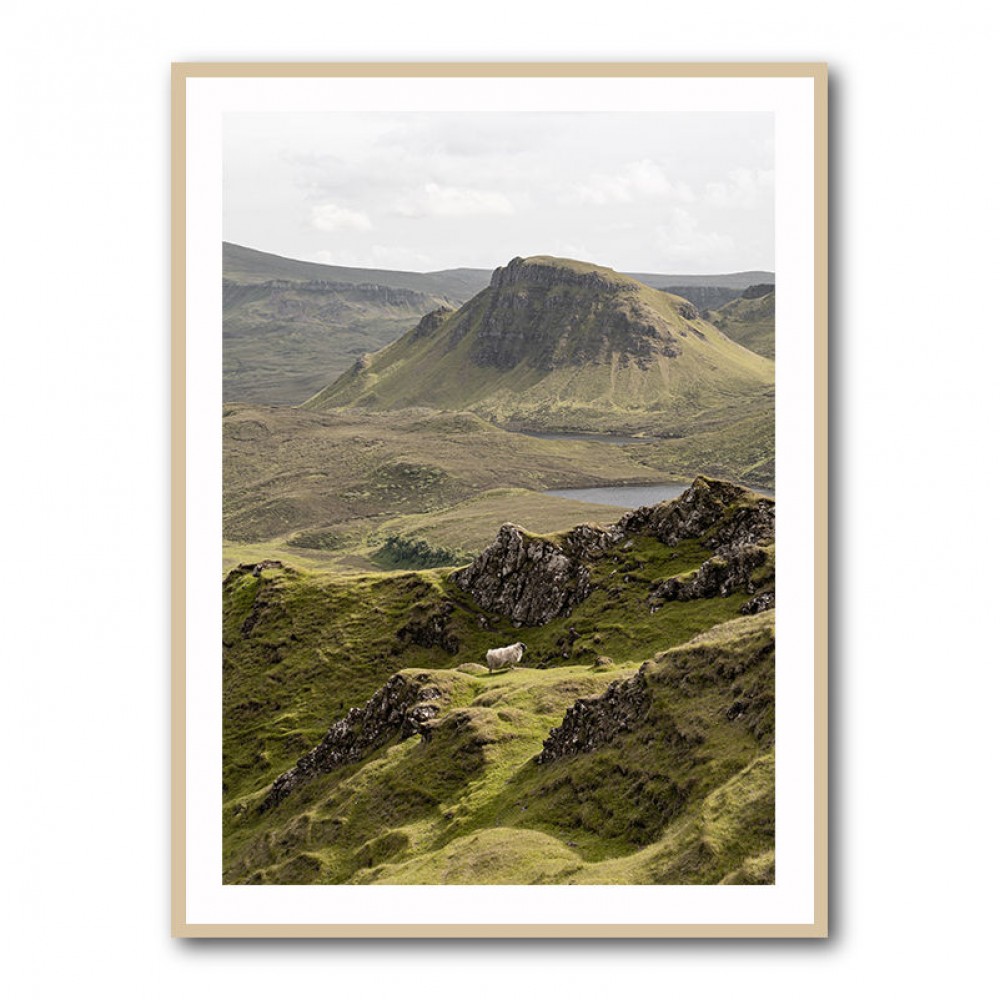 Quiraing Landscape on Scotland Isle of Skye