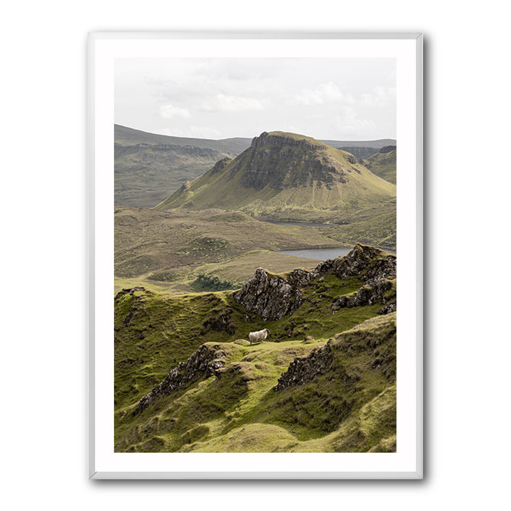 Quiraing Landscape on Scotland Isle of Skye