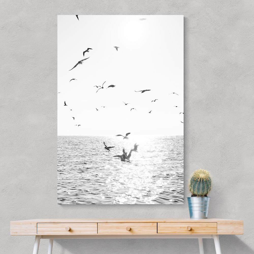Seagulls At Sea