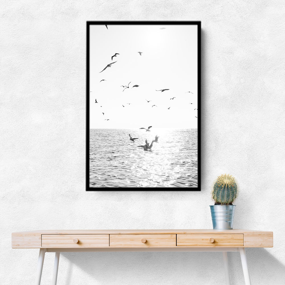 Seagulls At Sea