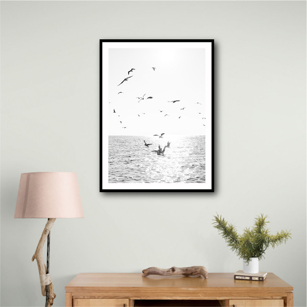 Seagulls At Sea