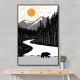Bear By the River Wall Art Bear By the River Wall Art