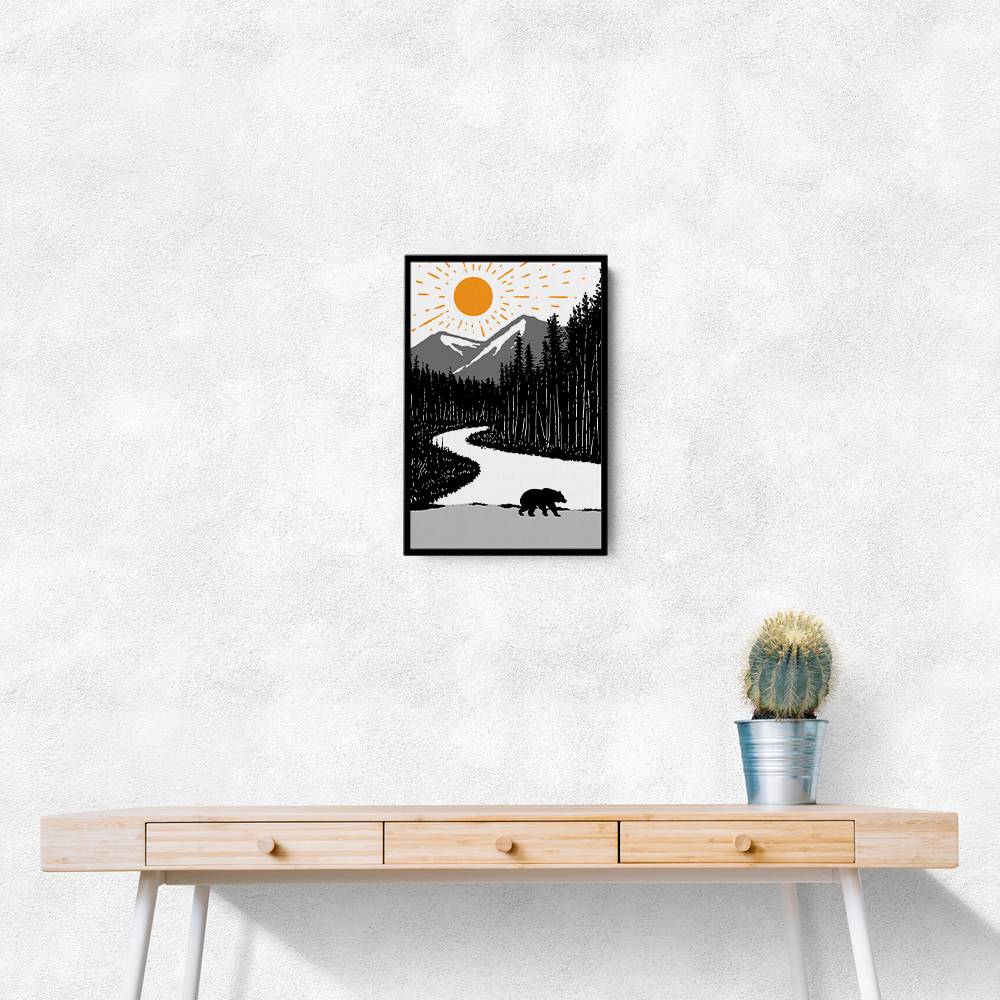Bear By the River Wall Art Bear By the River Wall Art