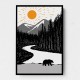 Bear By the River Wall Art Bear By the River Wall Art