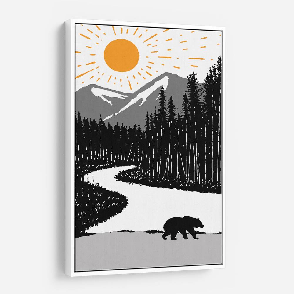 Bear By the River Wall Art Bear By the River Wall Art