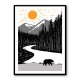 Bear By the River Wall Art Bear By the River Wall Art