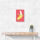 Melting Pink Banana Wall Art