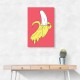Melting Pink Banana Wall Art