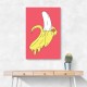 Melting Pink Banana Wall Art