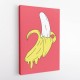 Melting Pink Banana Wall Art