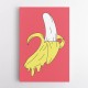 Choose Product Type:: Canvas Melting Pink Banana Wall Art