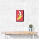 Melting Pink Banana Wall Art