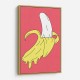 Melting Pink Banana Wall Art