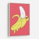 Melting Pink Banana Wall Art