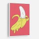 Melting Pink Banana Wall Art