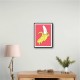 Melting Pink Banana Wall Art