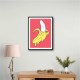 Melting Pink Banana Wall Art