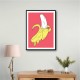 Melting Pink Banana Wall Art