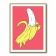 Melting Pink Banana Wall Art