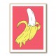 Melting Pink Banana Wall Art