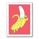 Melting Pink Banana Wall Art