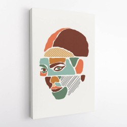 Color Abstract Faces #1 Wall Art