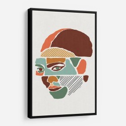 Color Abstract Faces #1 Wall Art