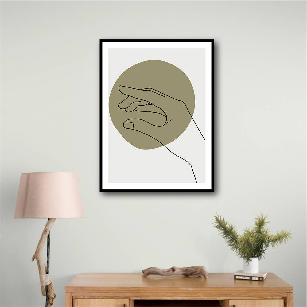 Abstract Minimal Hand #2 Wall Art Abstract Minimal Hand #2 Wall Art