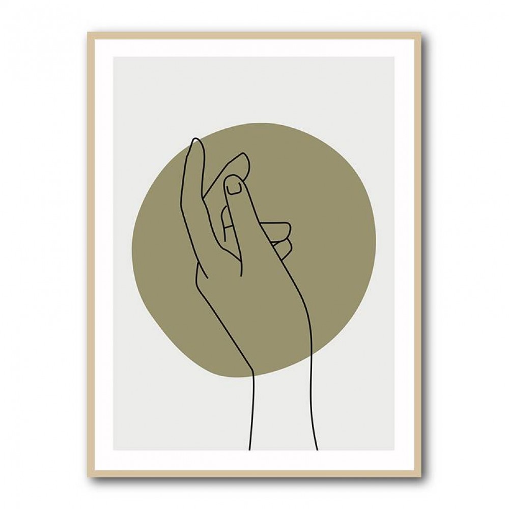 Abstract Minimal Hand #3 Wall Art Abstract Minimal Hand #3 Wall Art
