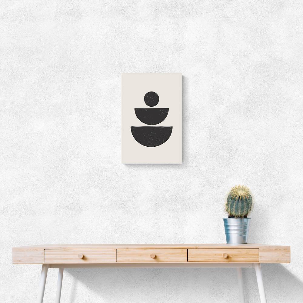 Black Abstract Shapes Series #1 Wall Art