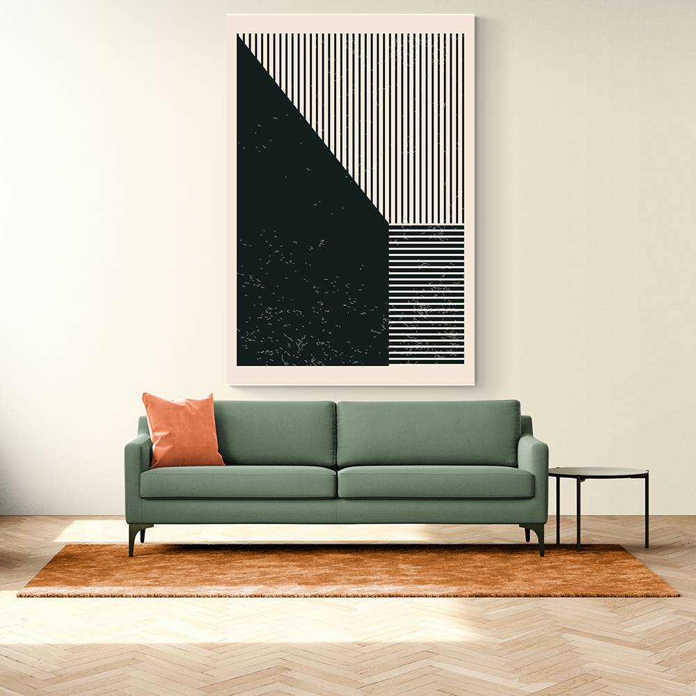 Black And White Geometric Shapes #3 Wall Art Black And White Geometric Shapes #3 Wall Art