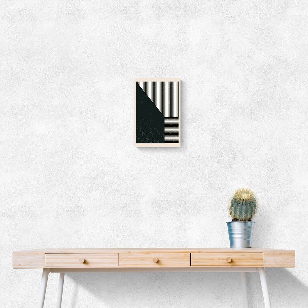 Black And White Geometric Shapes #3 Wall Art Black And White Geometric Shapes #3 Wall Art