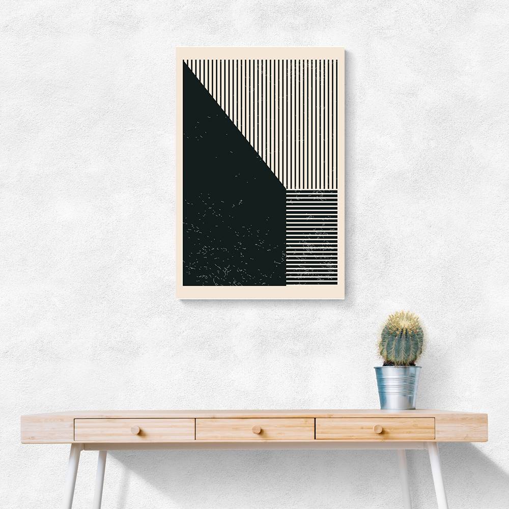 Black And White Geometric Shapes #3 Wall Art Black And White Geometric Shapes #3 Wall Art