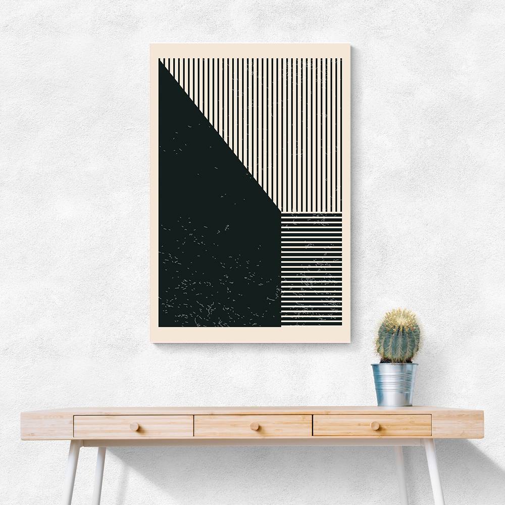 Black And White Geometric Shapes #3 Wall Art Black And White Geometric Shapes #3 Wall Art