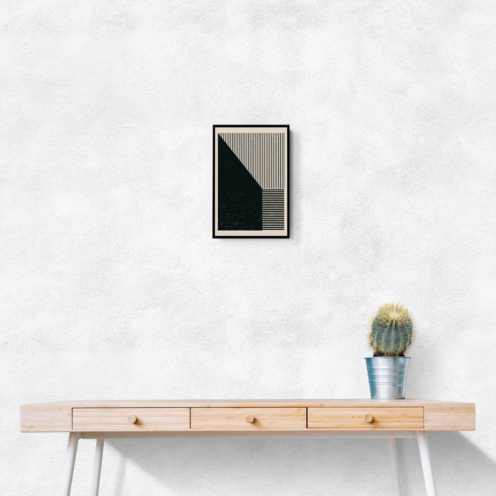 Black And White Geometric Shapes #3 Wall Art Black And White Geometric Shapes #3 Wall Art