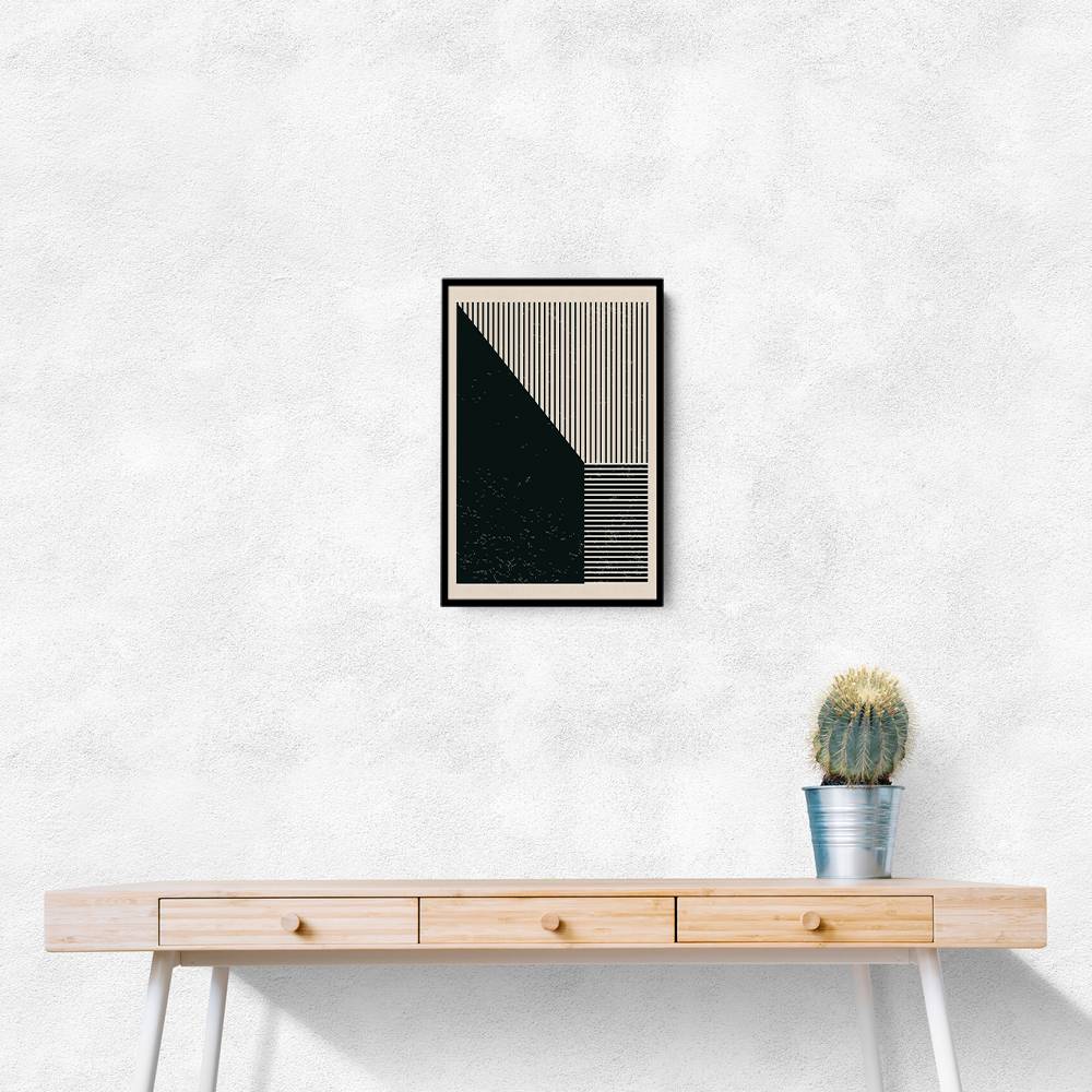 Black And White Geometric Shapes #3 Wall Art Black And White Geometric Shapes #3 Wall Art